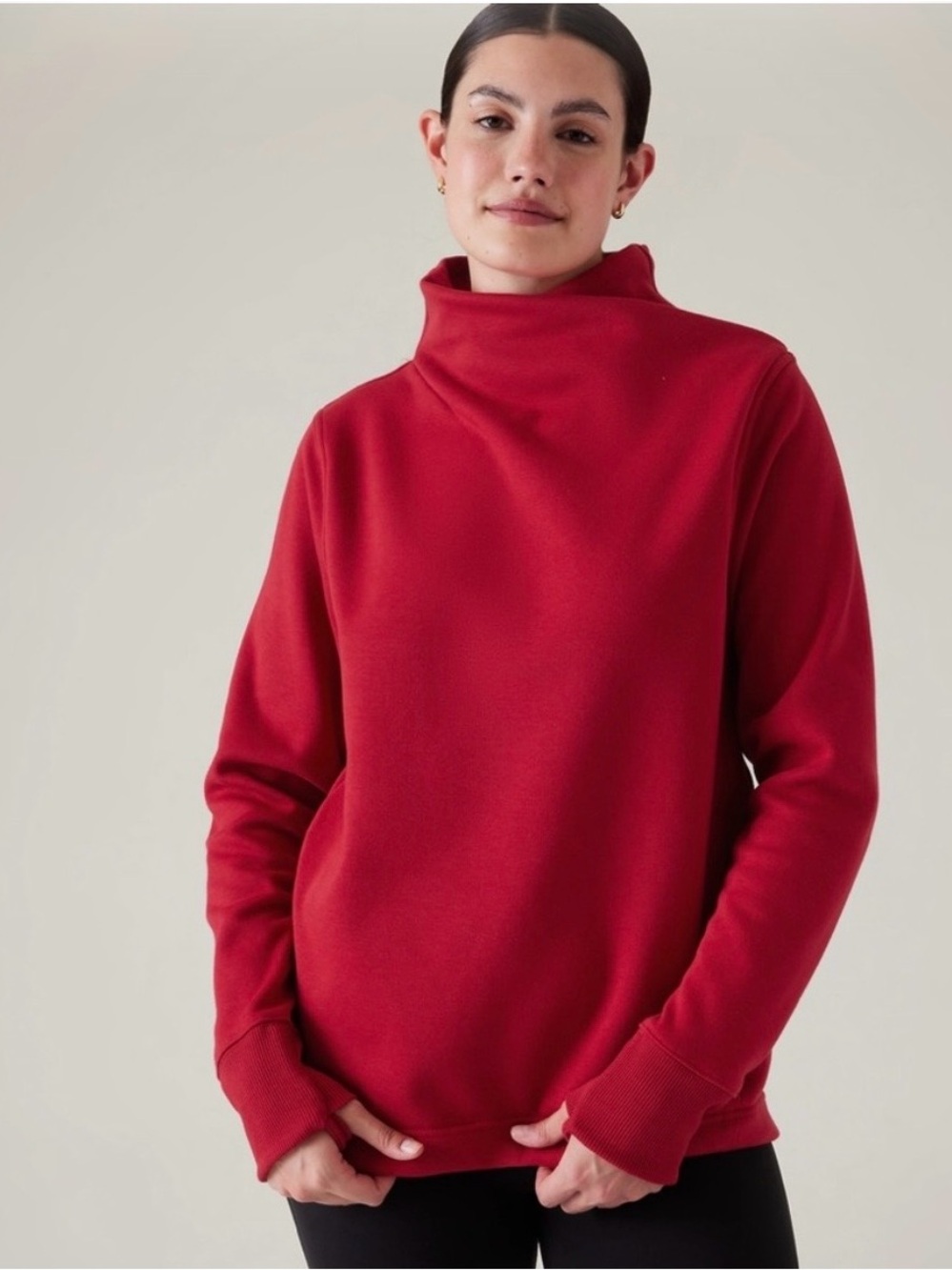 Athleta Cozy Karma Funnel Neck Sweatshirt Size XS